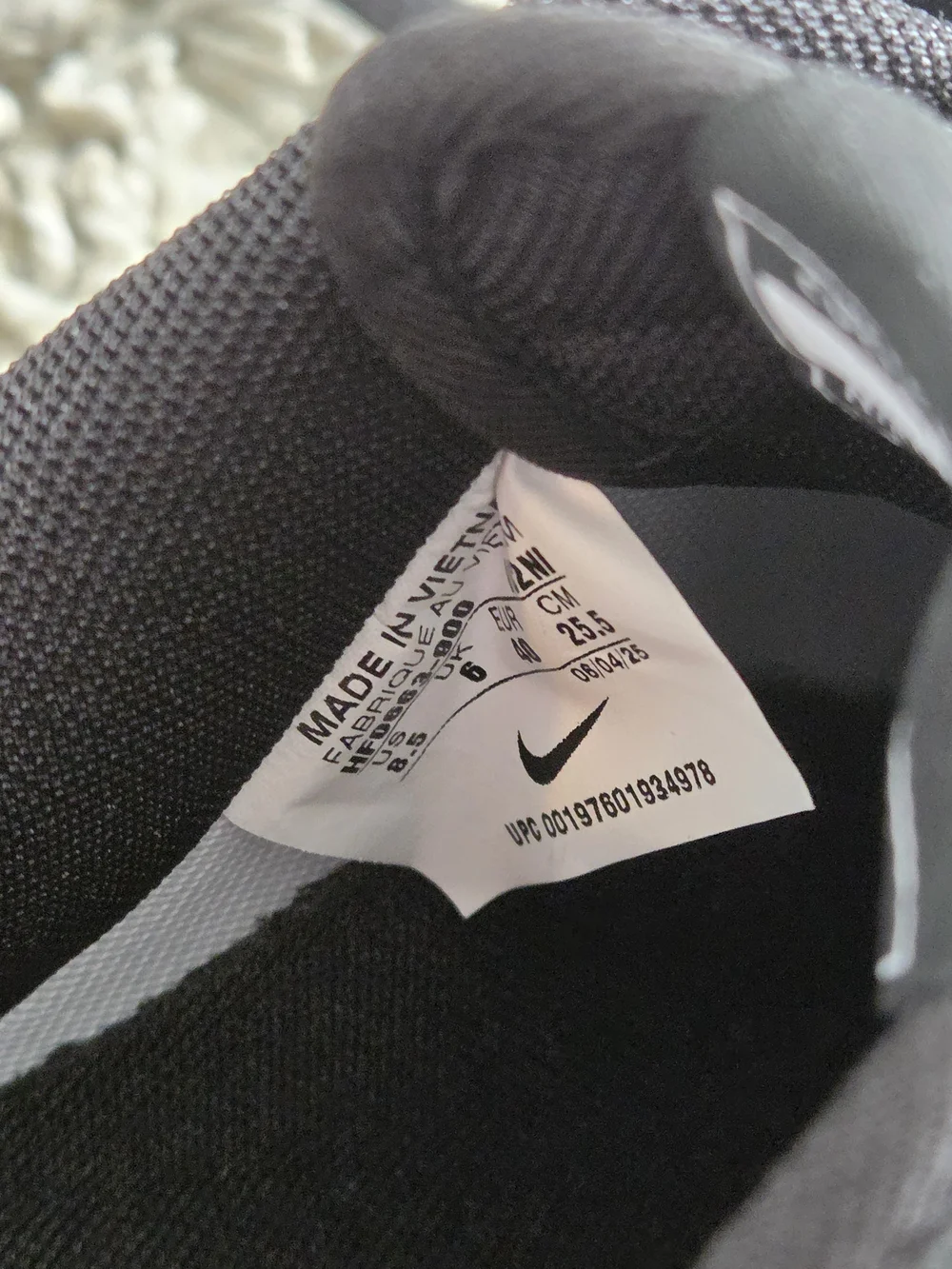 Nike Airforce 1 Black Leather with Gum Sole